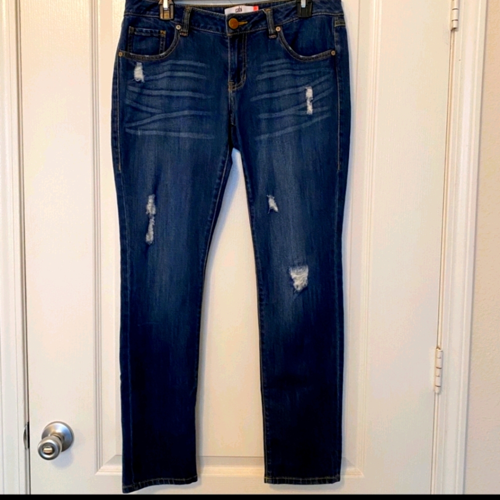 CAbi Distressed Skinny Boyfriend Jeans - Picture 1 of 5